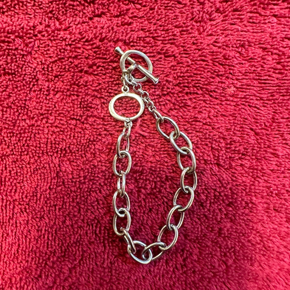 Elegant Swarovski Silver Charm Bracelet